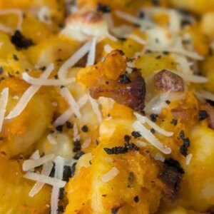 Gnocchis cuits au four de Rosaria Manchese avec porc et courge musquée