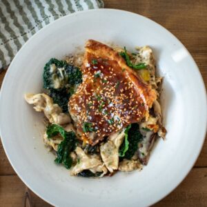 Cuisinez comme un chef : tarte au poulet et aux champignons