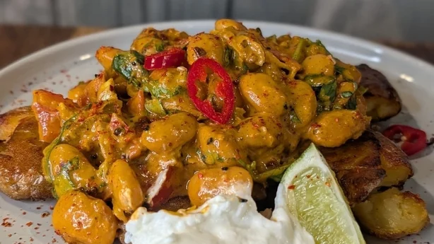 Haricots en sauce