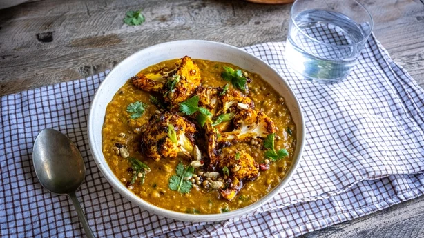 Dahl et chou-fleur croustillant