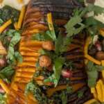 Courge musquée hasselback d&rsquo;Eunice Power avec yaourt irlandais