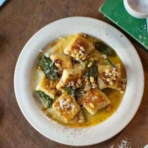 Cuisine italienne de Donal : Gnudi à la sauge et au beurre noisette